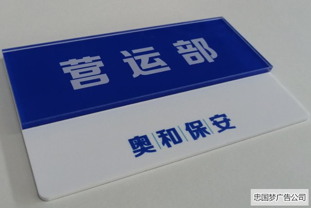 亚克力科室牌